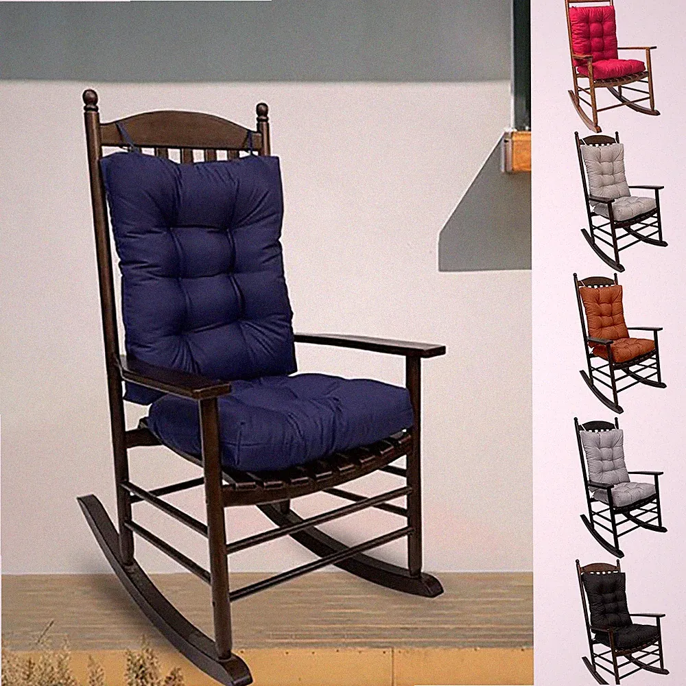 Chair Cushion for Rocking Soft Chair Recliner Seat Back Pad Mat Office 2 Pcs