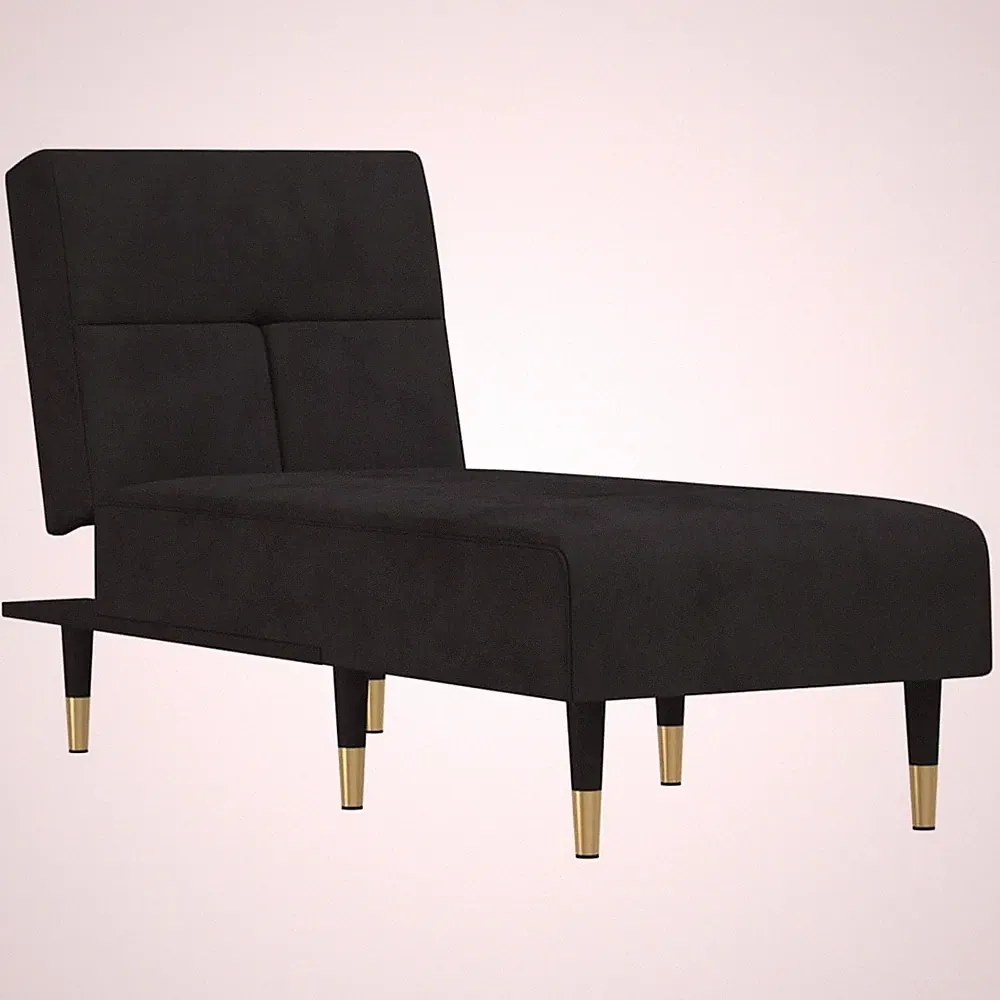 Chaise Longue Reclining Chaise Sofa Chair for Living Room Office Velvet vidaXL