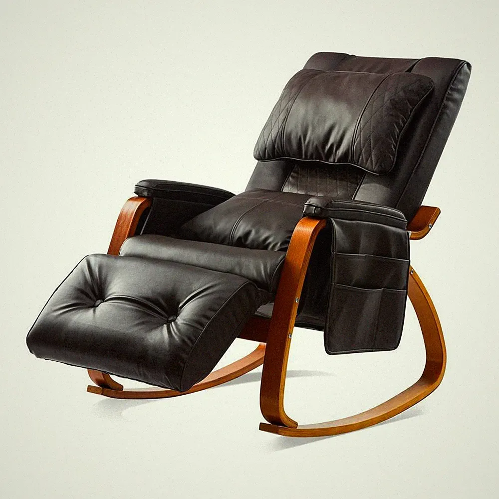 Comfortable Rocking Chair Reclining Chair for Home Office - Brown