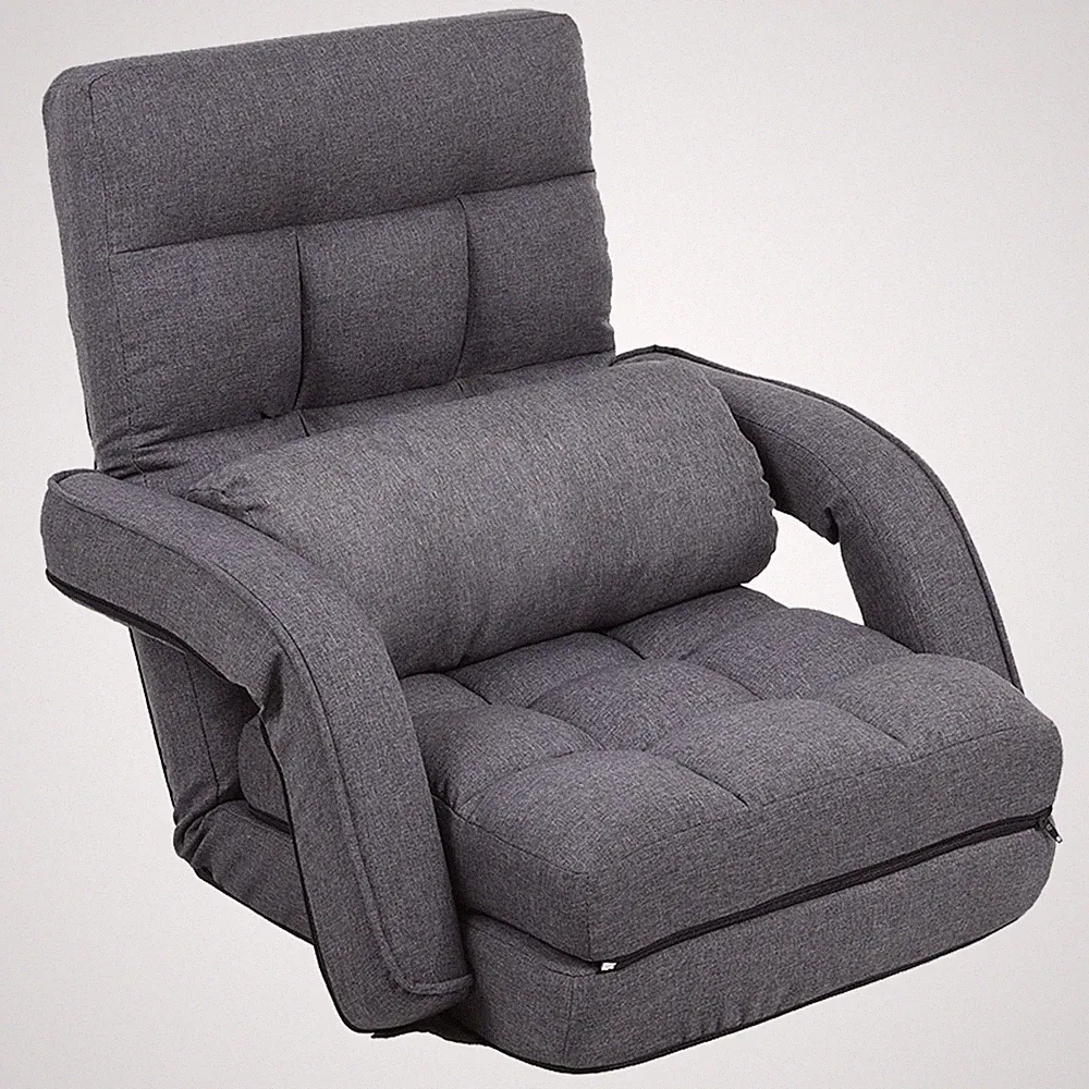 Indoor Floor Gaming Chairs for Adults with Back Support,Chaise Lounge, 14-Pos...