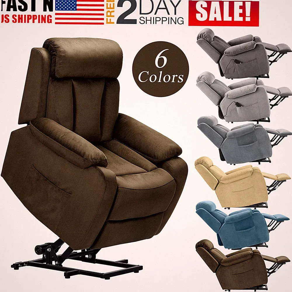 Modern Accent Power Lift Recliner Chair Electric Sofa Fabric for Elderly Seniors