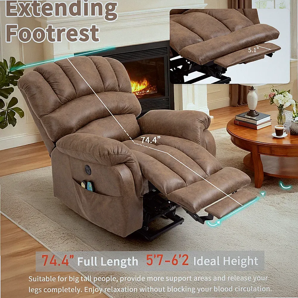 Oversize Power Lift Recliner Chair for Big Tall Electric Massage Reclining Chair